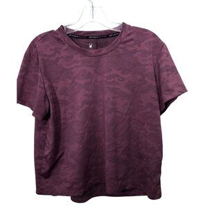 Spyder Men's Camouflage Performance Burgundy Lightweight & Breathable Size L